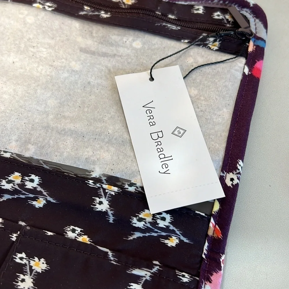 Vera Bradley Iconic Zip In Brush Case Indiana Rose